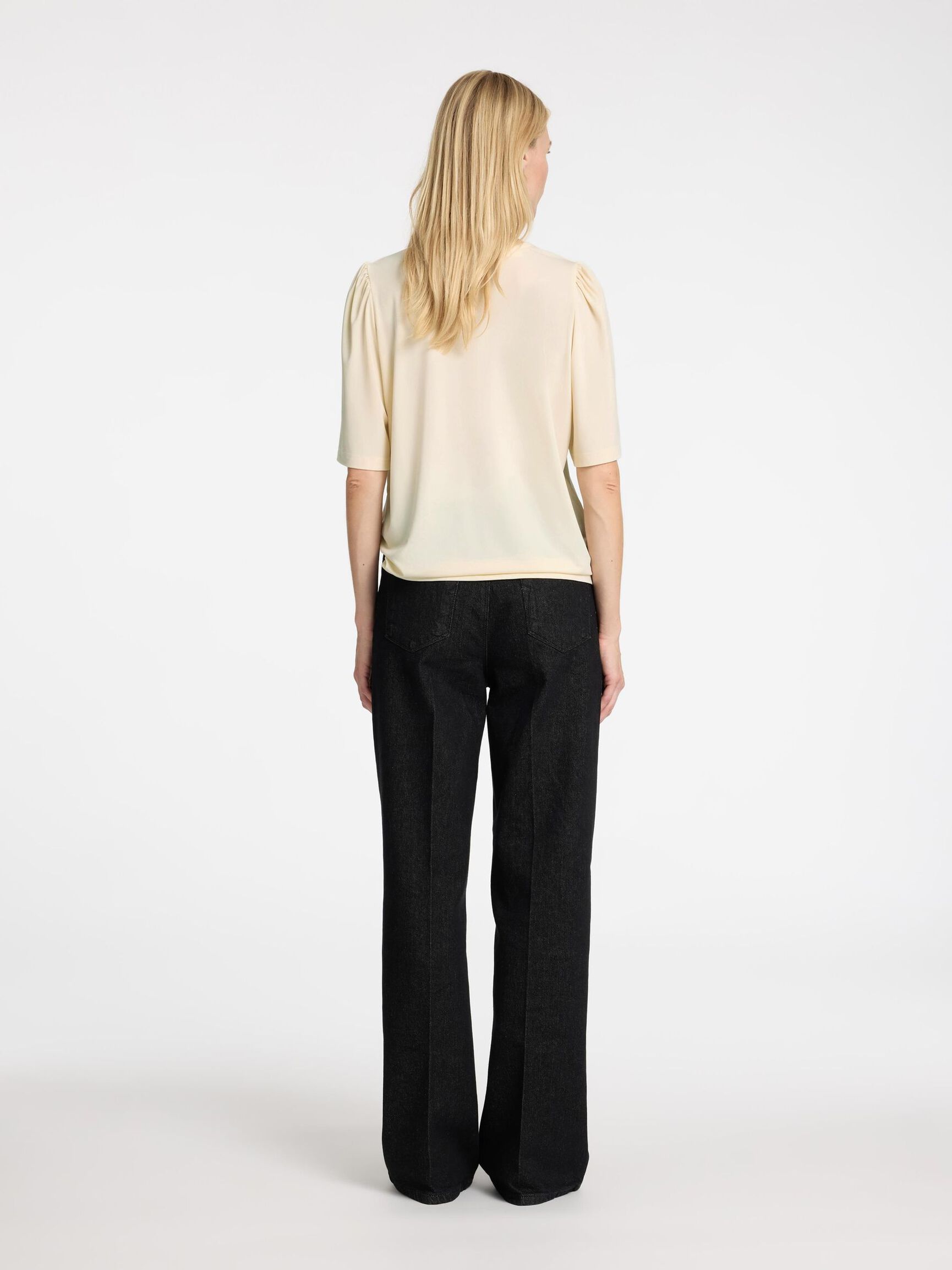 LOOSE FIT TOP MED V-HALS, Birch, highres