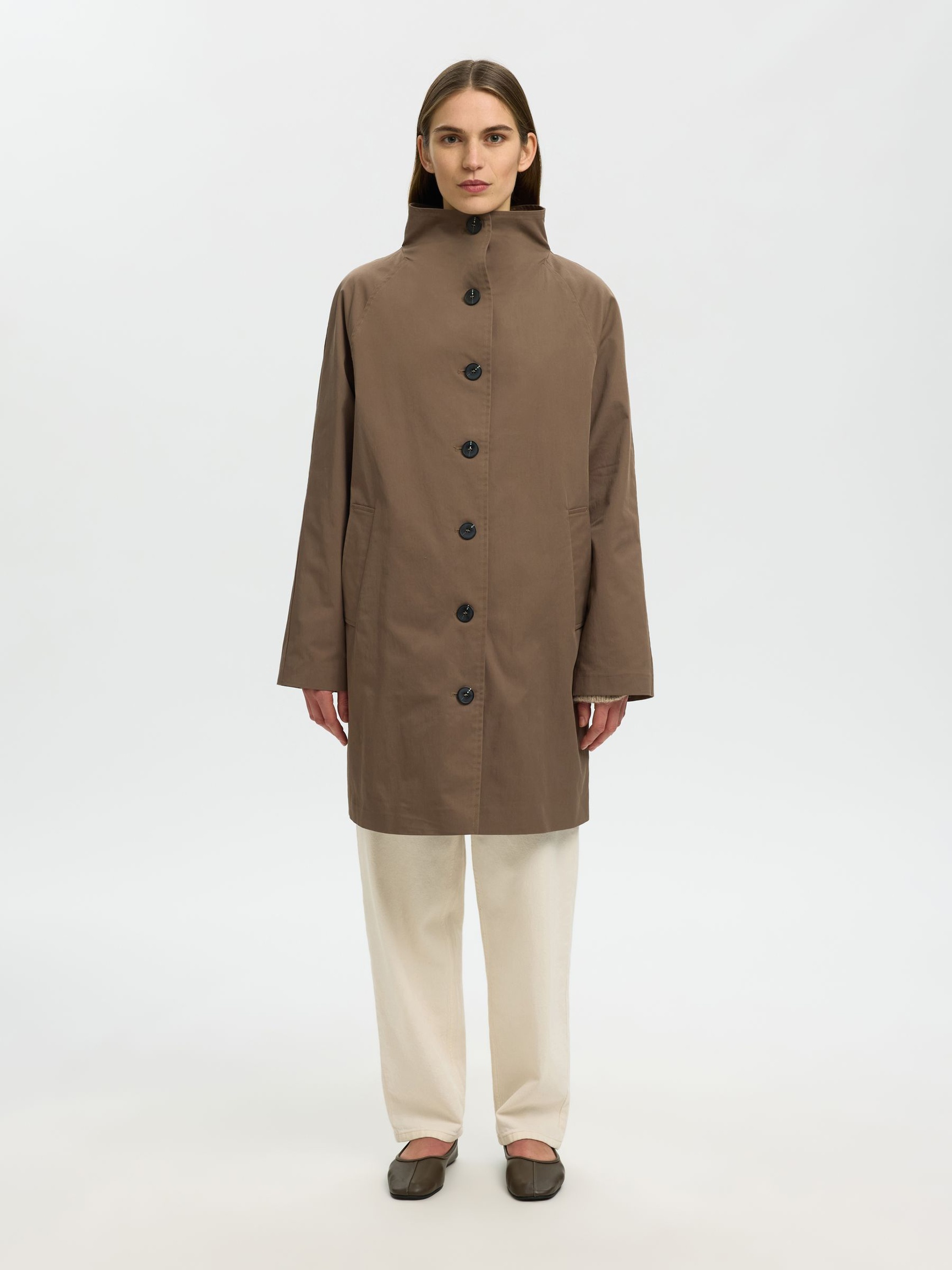 LONG TRENCHCOAT, Chocolate Chip, highres