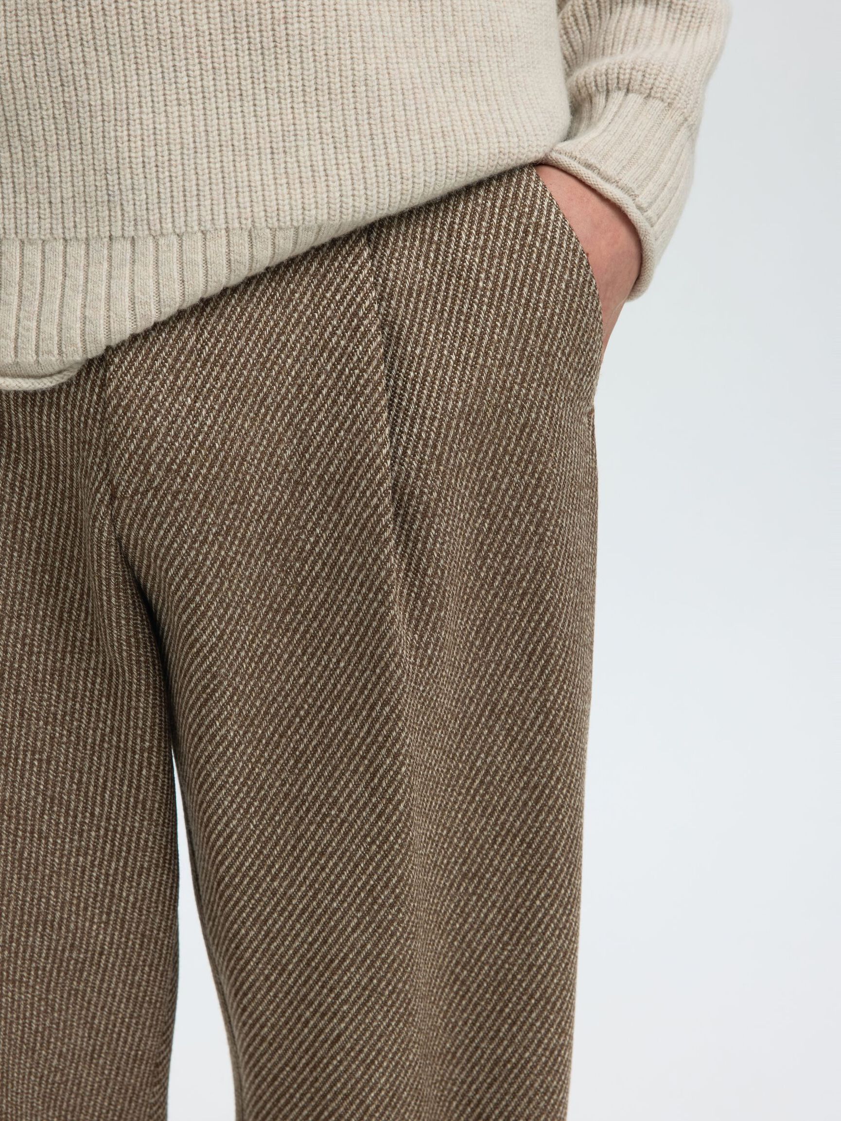 WOOL LOOSE-FIT TROUSERS, Delicioso, highres