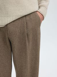 WOOL LOOSE-FIT TROUSERS, Delicioso, highres