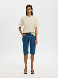 LINEN BLEND T-SHIRT, Nature, highres