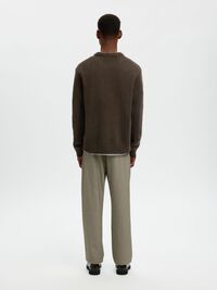 WOOL BLEND RELAXED FIT JUMPER, Demitasse, highres