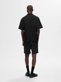 Selected WAFFLED SHORT SLEEVED SHIRT, Black, highres - 16094904_Black_004.jpg
