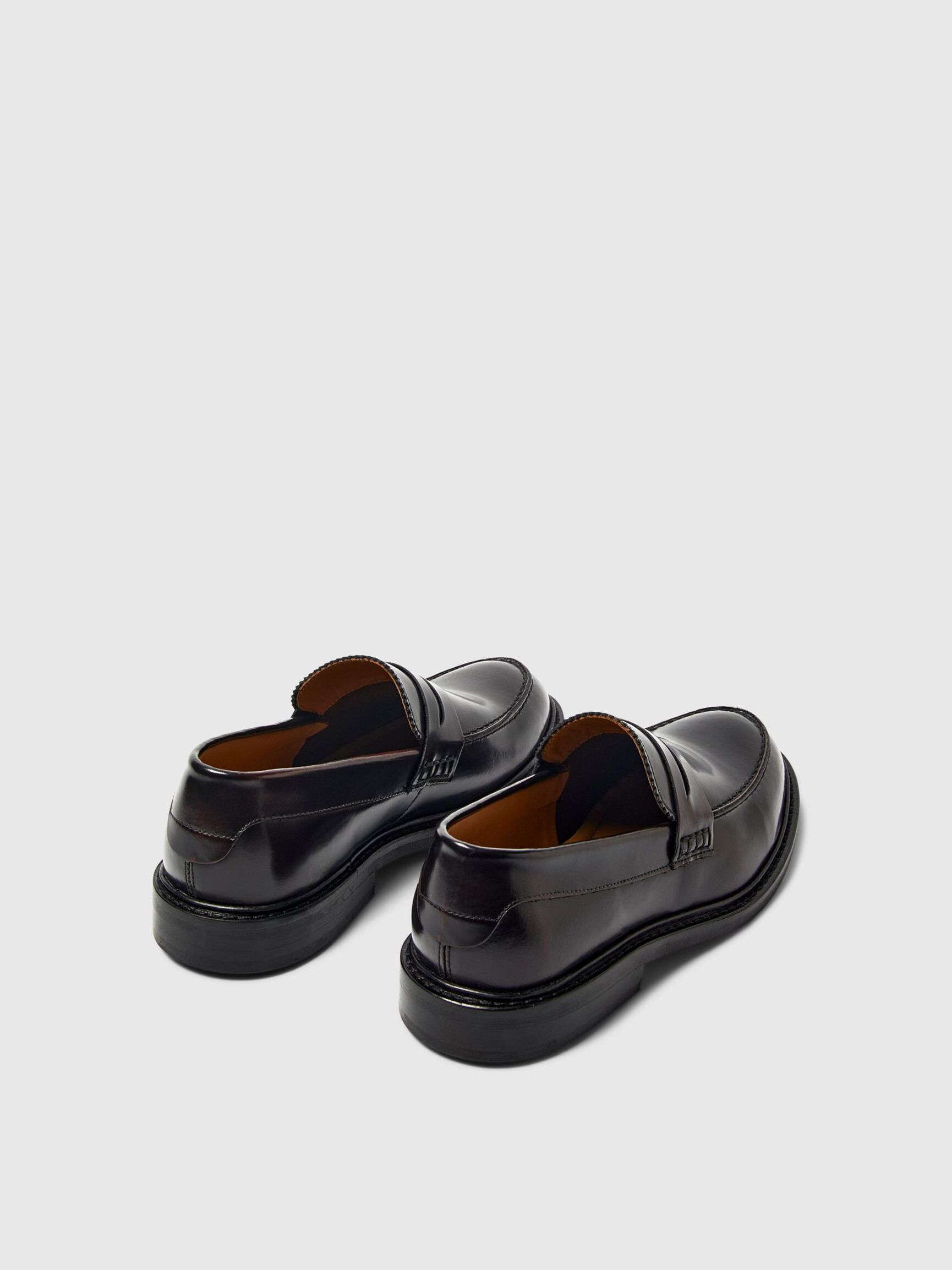 LÆDER LOAFERS, Chestnut, highres