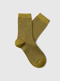 GLITZER GESTRICKTE SOCKEN, Fir Green, highres