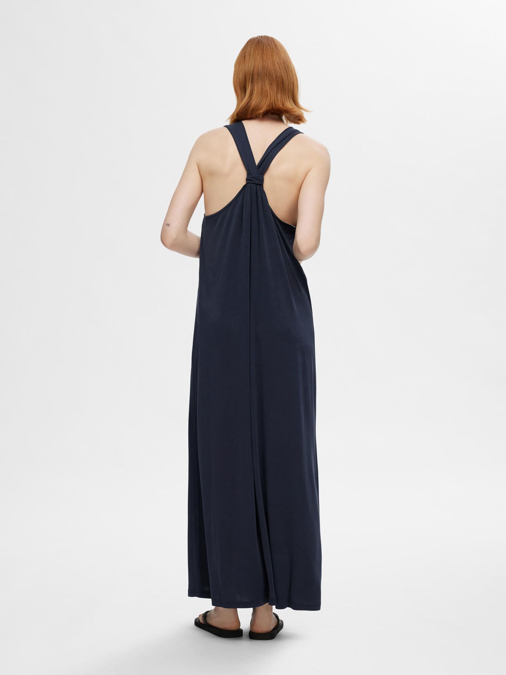 NOUÉ ROBE MI-LONGUE, Dark Sapphire, highres