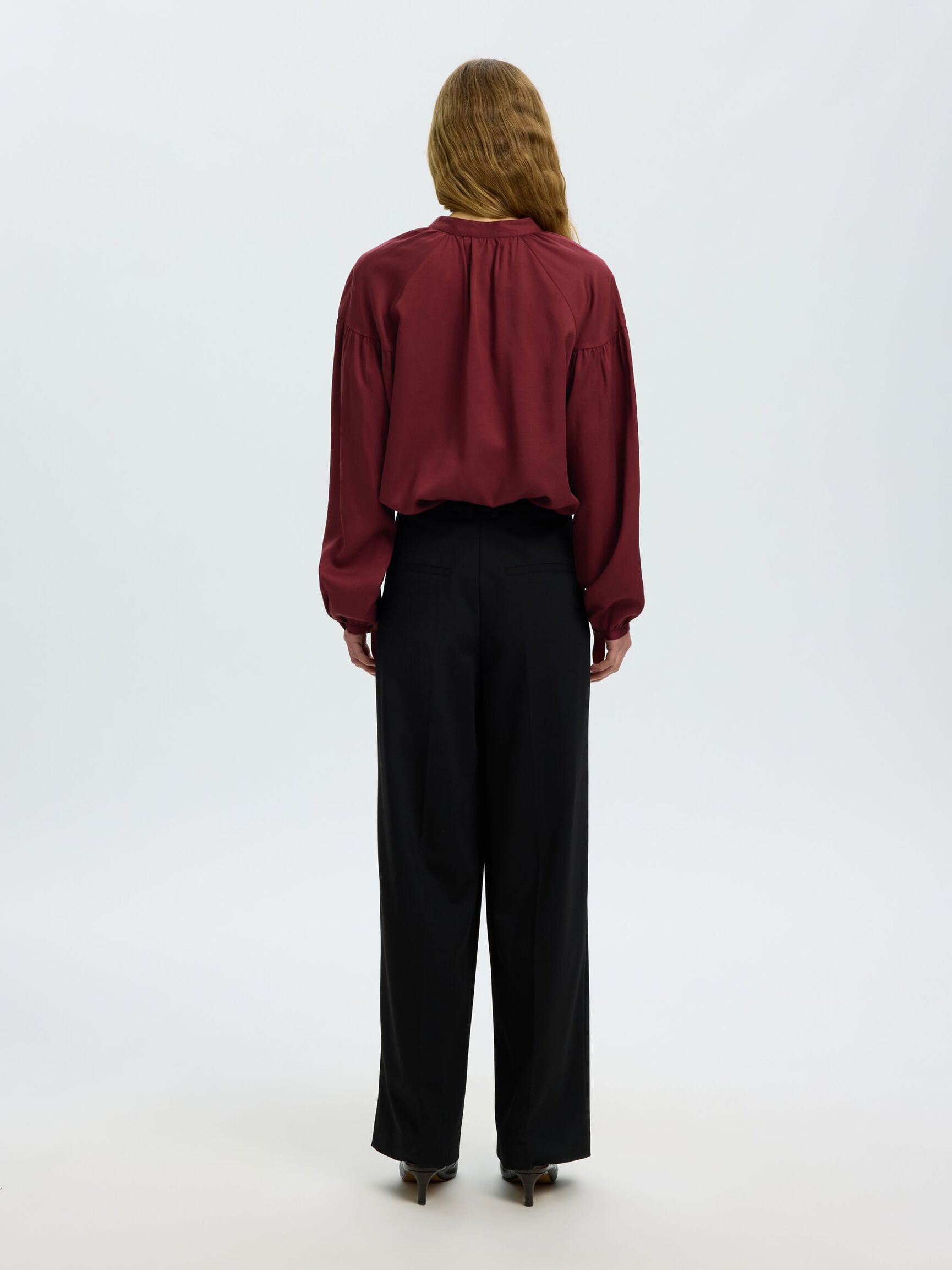 LONG SLEEVED SHIRT, Tawny Port, highres