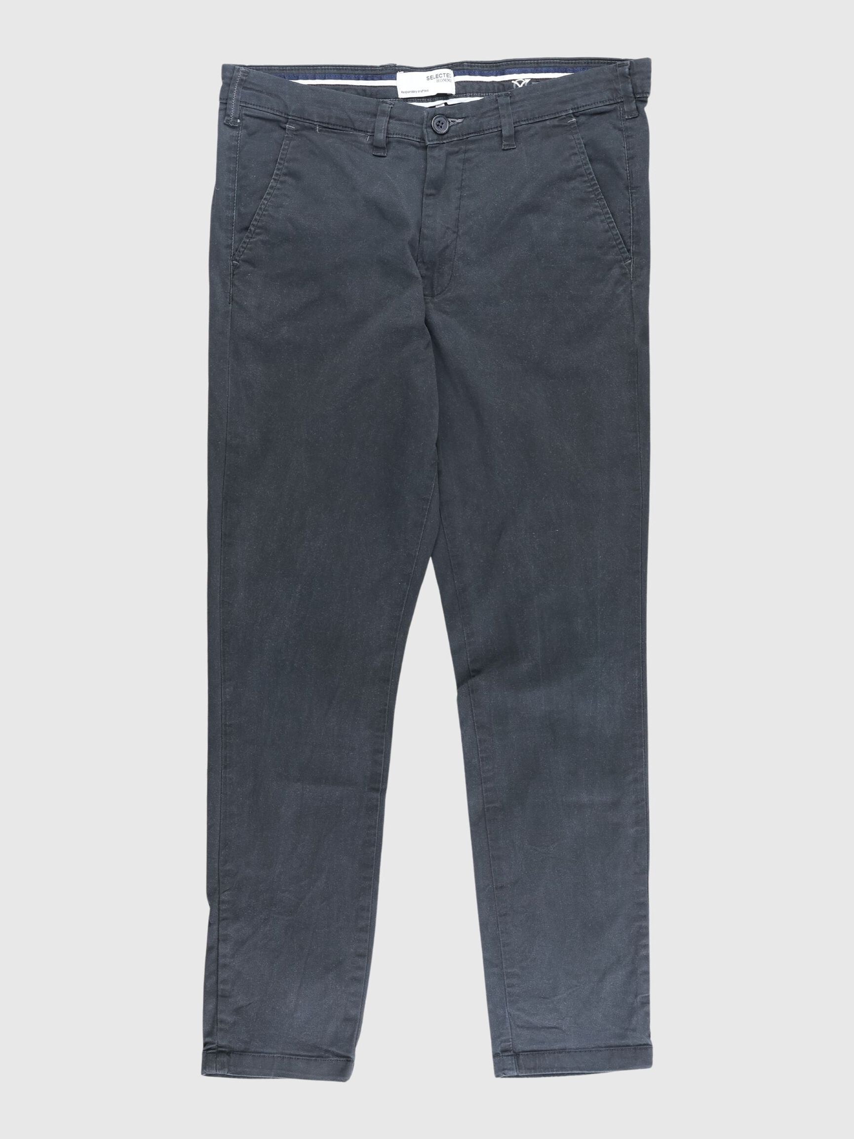 SLIM FIT CHINOS, Black, highres