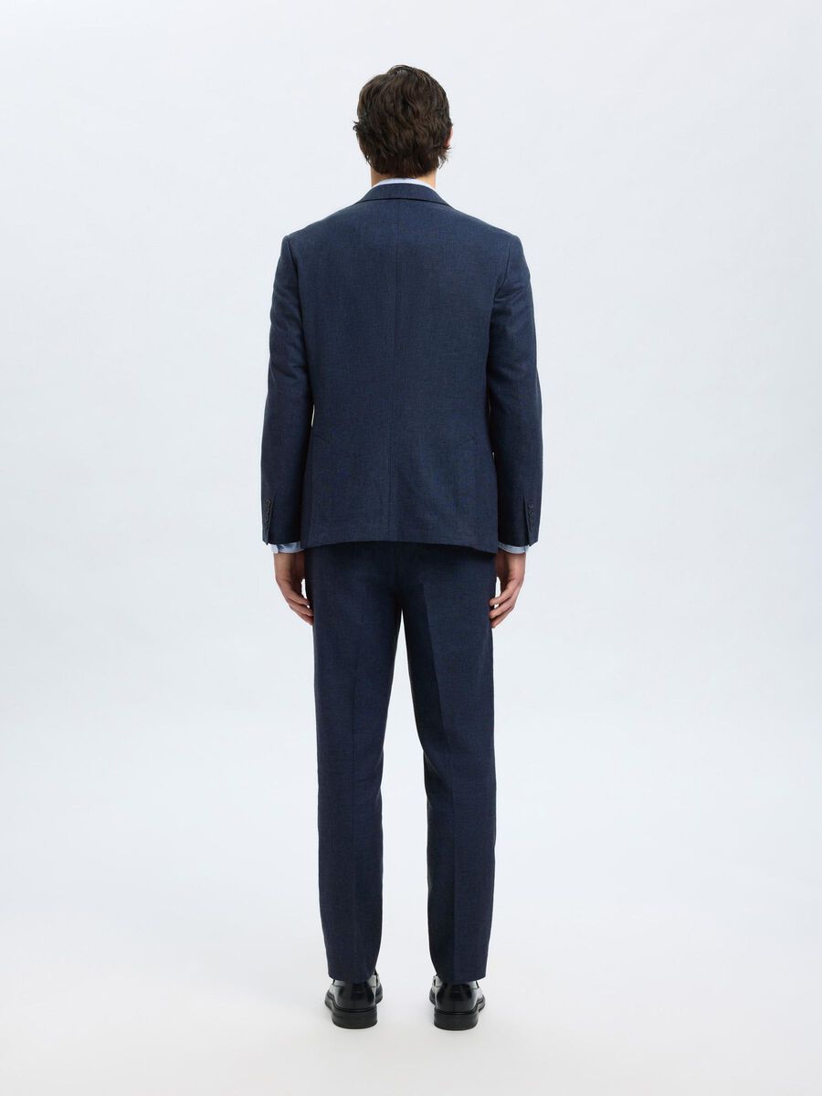 Selected REGULAR FIT SINGLE-BREASTED BLAZER, Dark Navy, highres - 16093870_DarkNavy_004.jpg