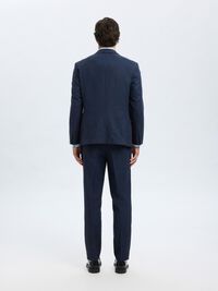 REGULAR FIT SINGLE-BREASTED BLAZER, Dark Navy, highres