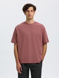LOOSE FIT T-SHIRT, Rose Brown, highres