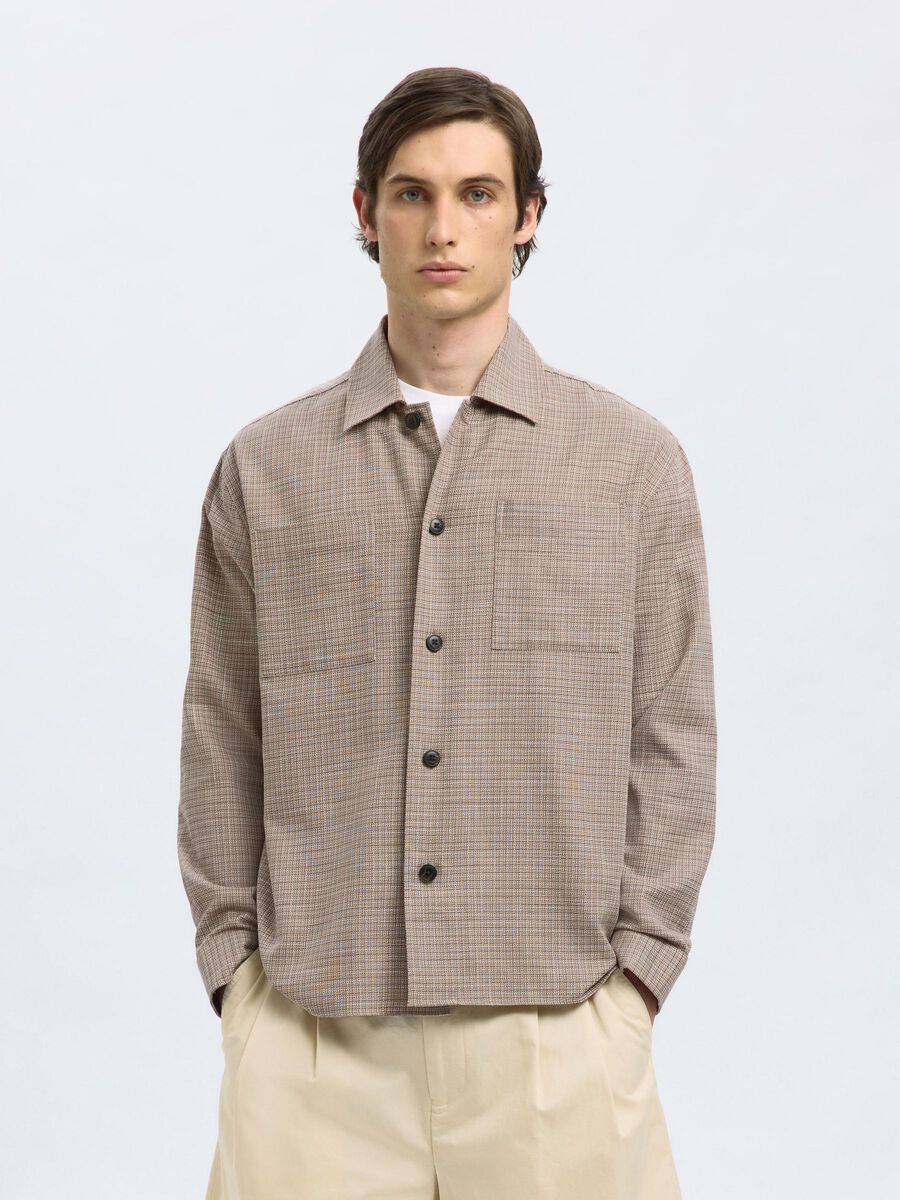 Selected RELAXED FIT OVERSHIRT, Sand, highres - 16097680_Sand_1184053_003.jpg