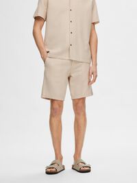 COTTON SHORTS, Oatmeal, highres