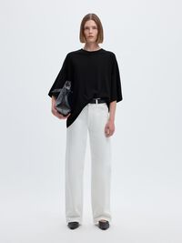 ESSENTIAL OVERSIZED T-SHIRT, Black, highres