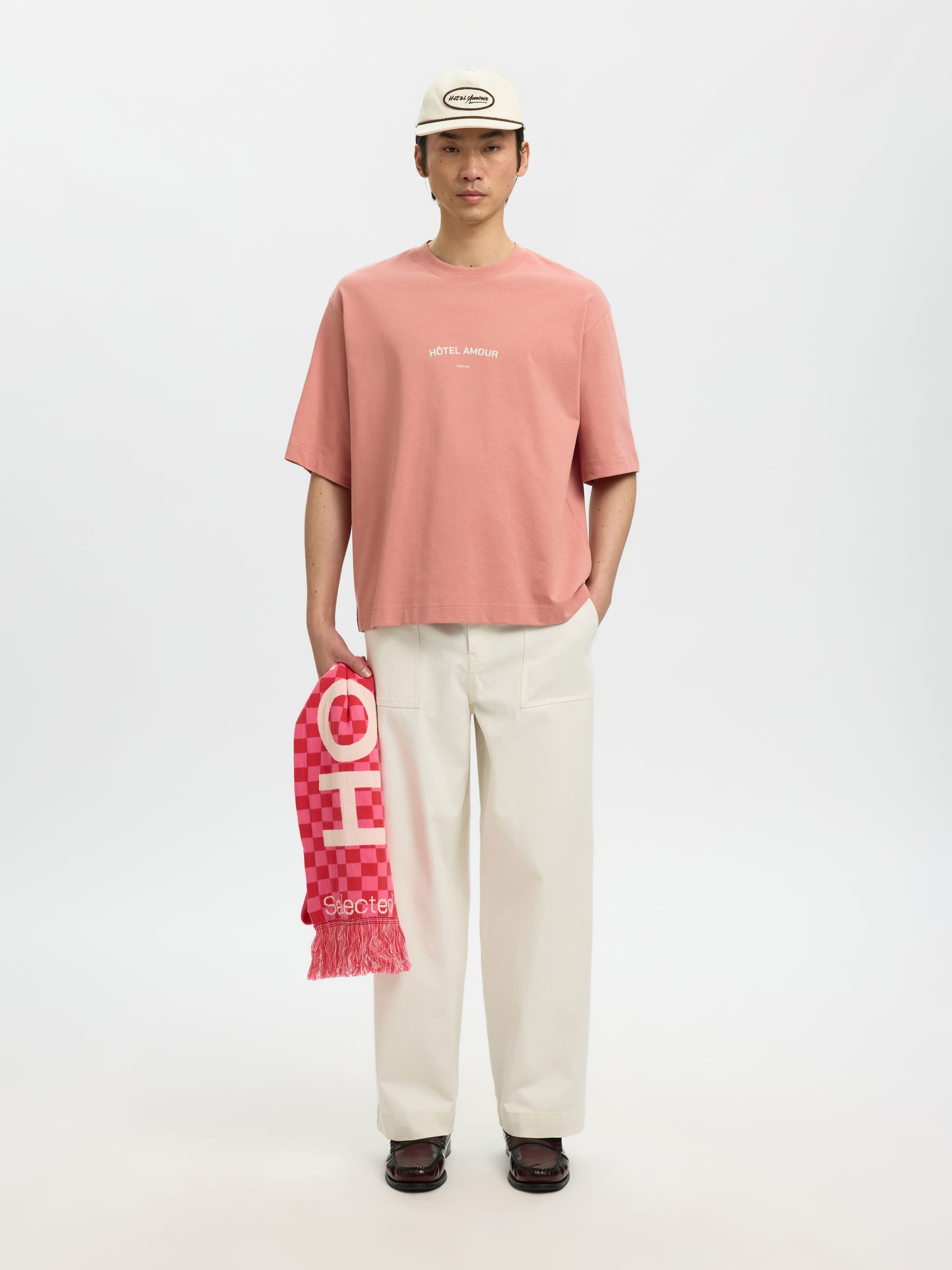 BOXY FIT T-SHIRT, Rose Dawn, highres