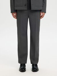 RELAXED FIT ANZUGHOSE, Asphalt, highres