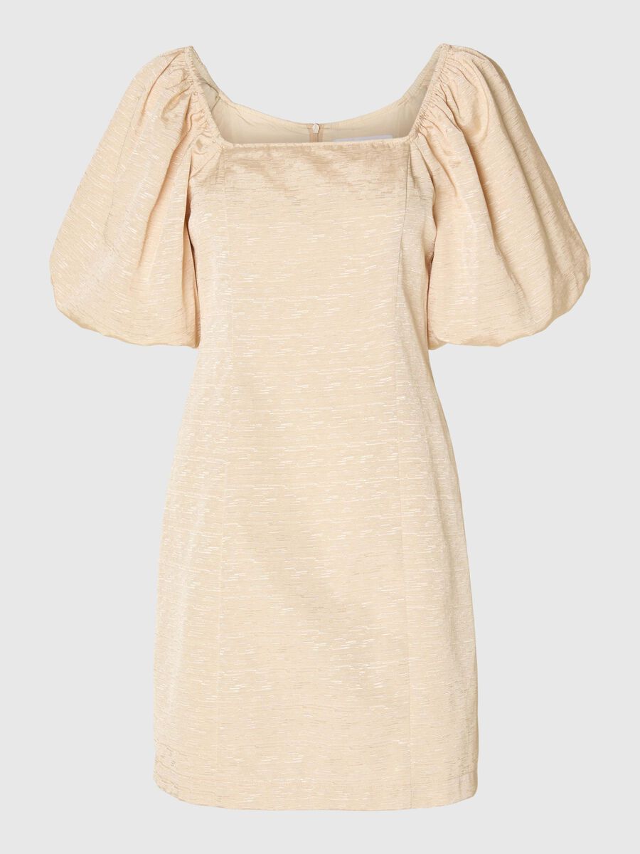 Selected OFF-THE-SHOULDER MINI DRESS, Sandshell, highres - 16093114_Sandshell_001.jpg