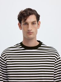 RELAXED FIT LONG-SLEEVED T-SHIRT, Black, highres