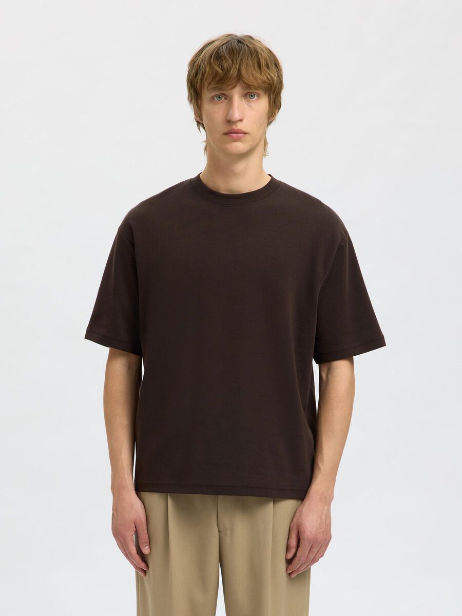 Selected LOOSE FIT T-SHIRT, Demitasse, highres - 16094143_Demitasse_003.jpg