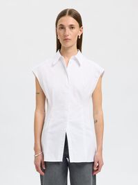 SLIM FIT KURZARMHEMD, Bright White, highres