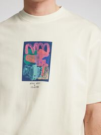 PRINT T-SHIRT, Egret, highres