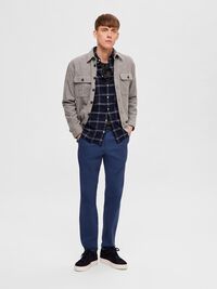 FLANNEL SHIRT, Dark Sapphire, highres