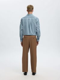 RELAXED FIT SUIT TROUSERS, Cognac, highres