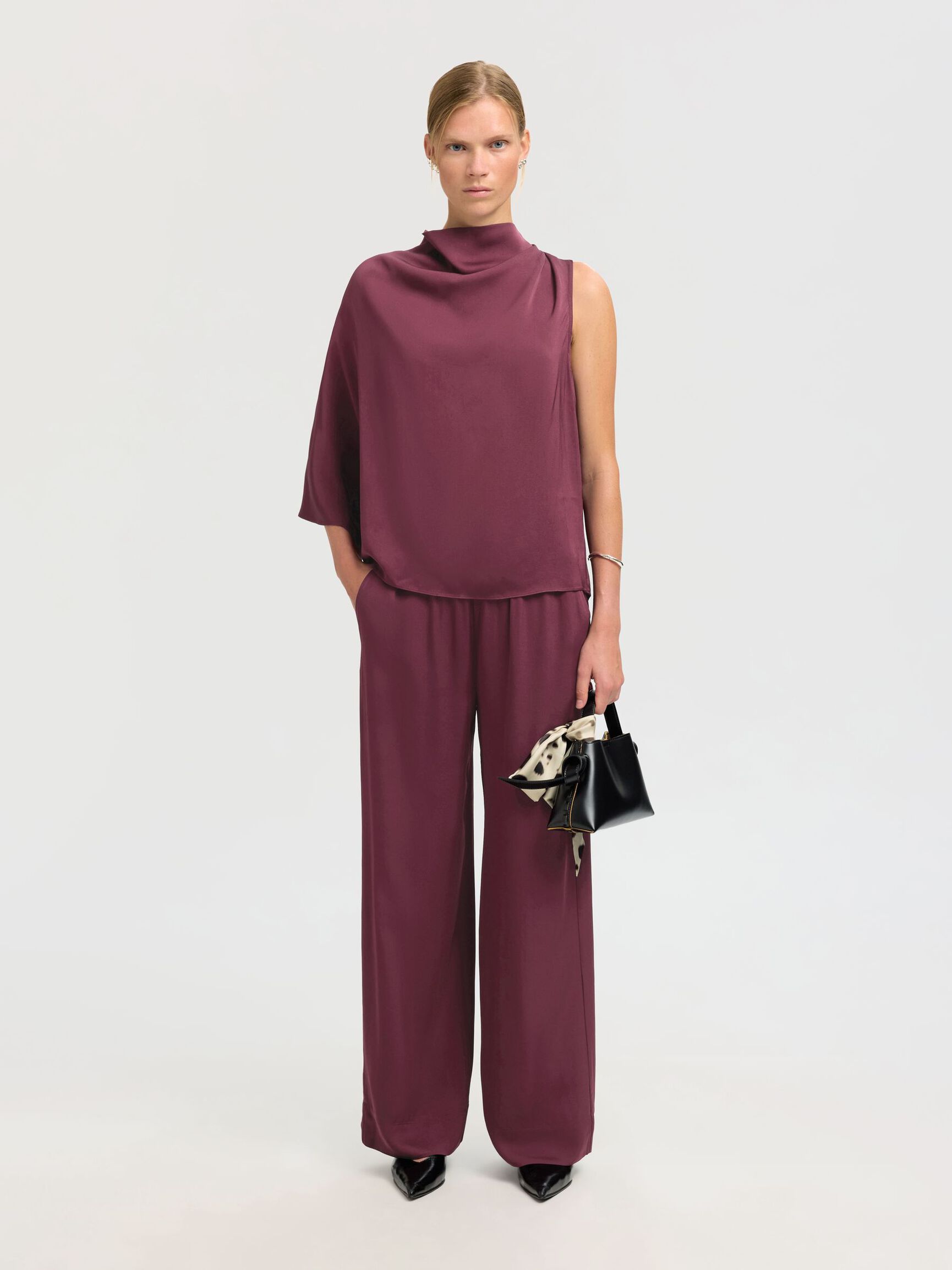 VISCOSE WIDE-LEG TROUSERS, Fig, highres