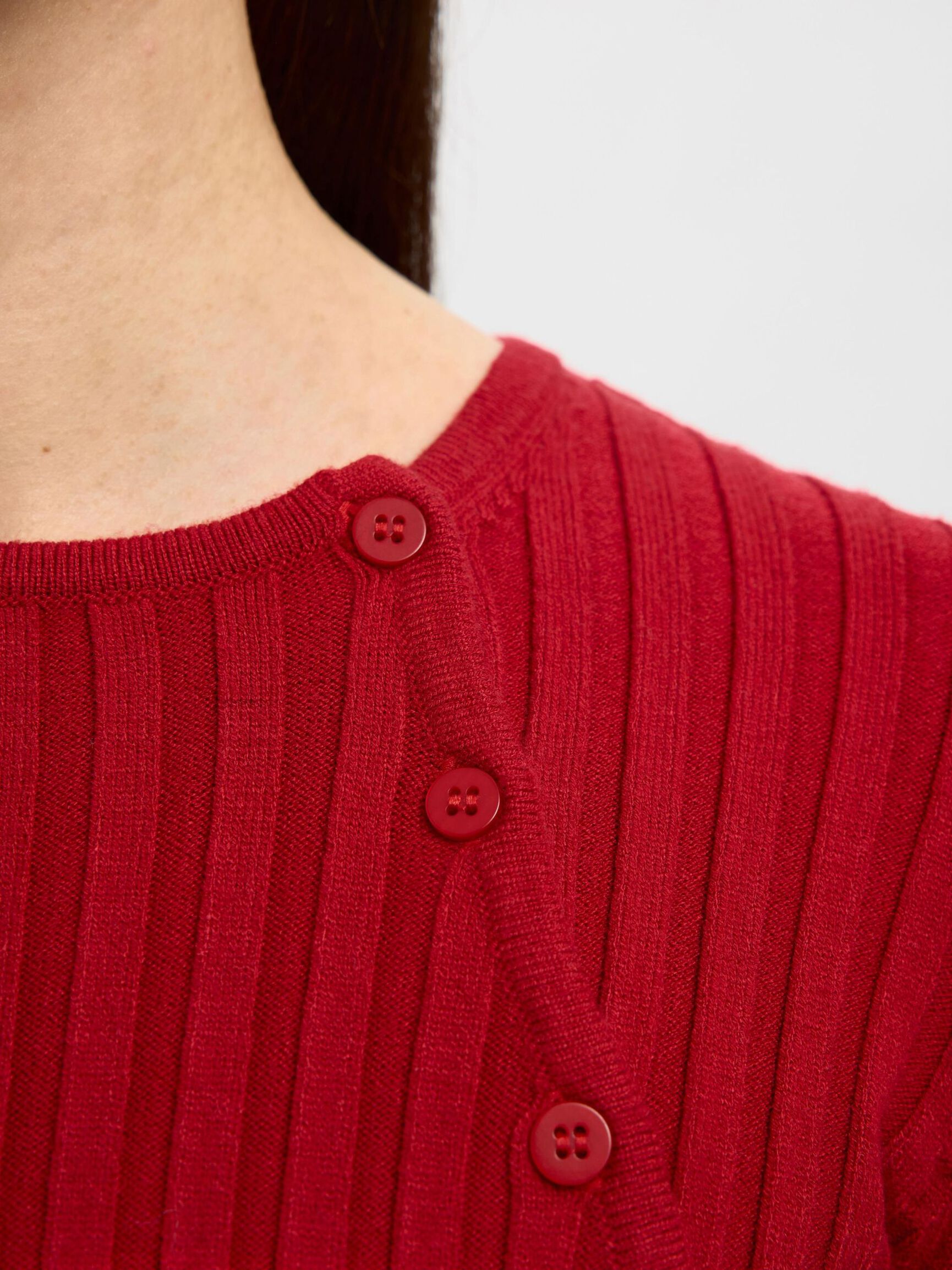 VISCOSE BLEND KNIT, Equestrian Red, highres