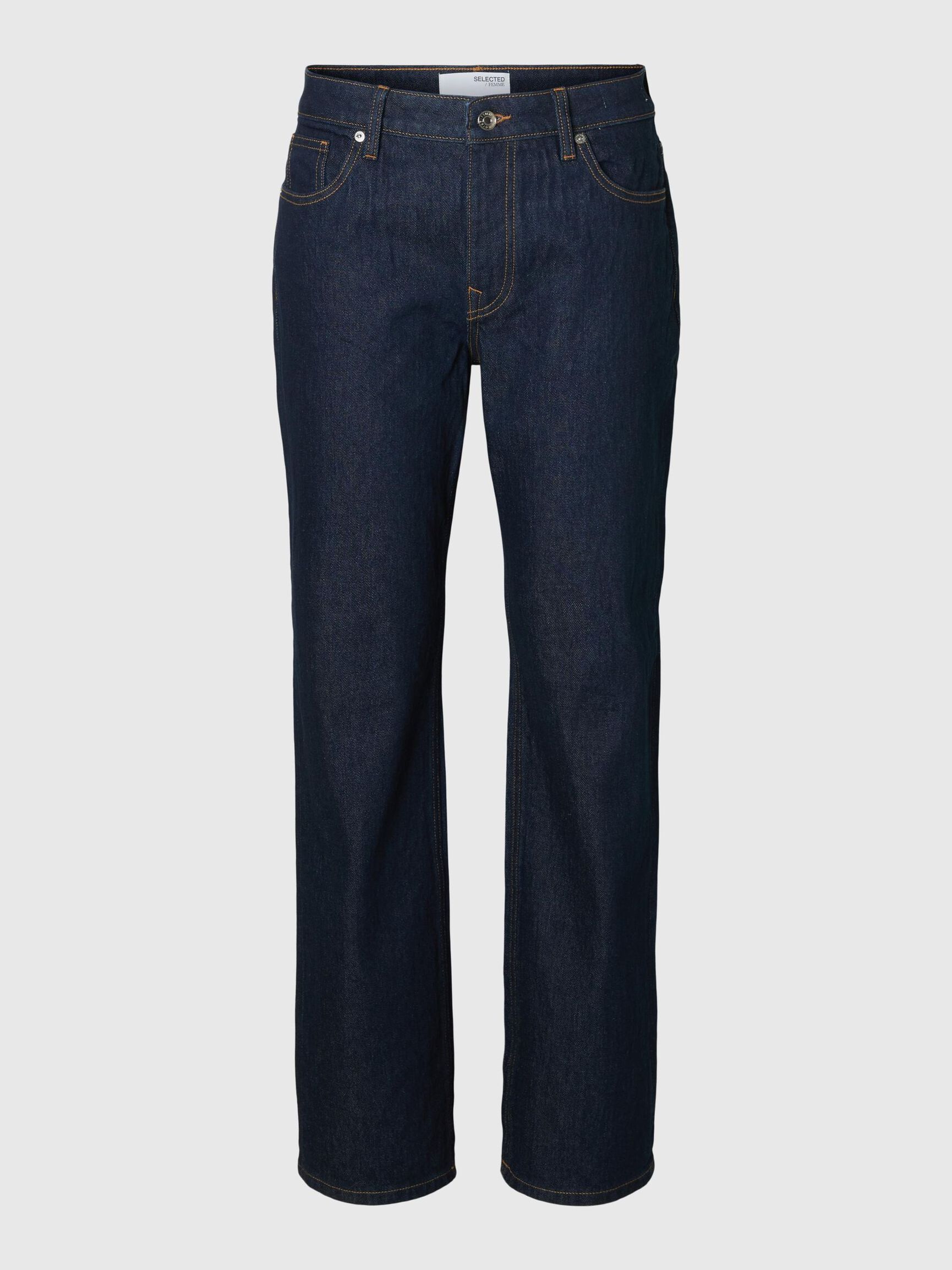JEANSY O REGULARNYM FASONIE, Dark Blue Denim, highres