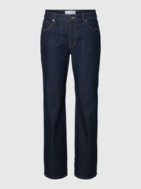 JEANSY O REGULARNYM FASONIE, Dark Blue Denim, highres