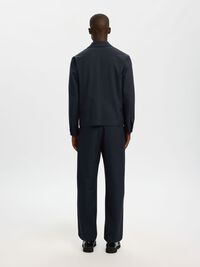 TAILORED OVERSHIRT, Dark Sapphire, highres