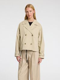 KORT TRENCHCOAT, Island Fossil, highres