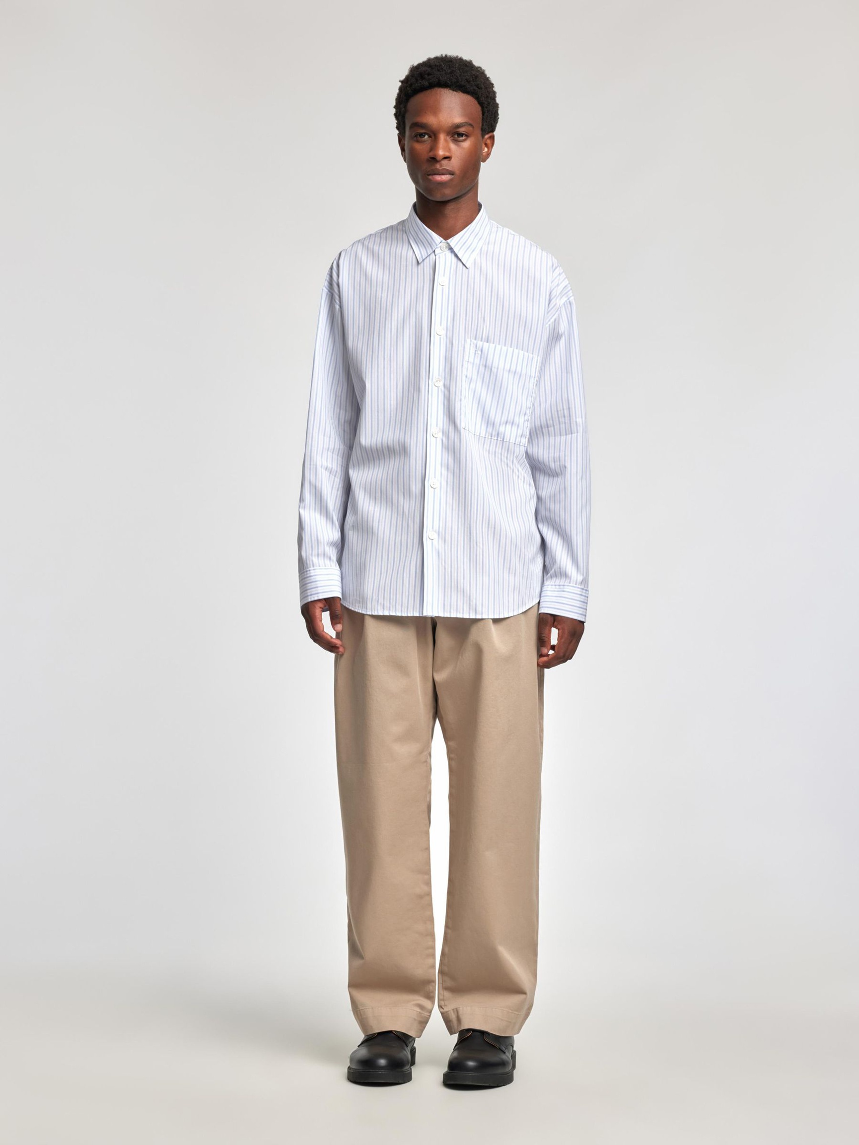 RELAXED FIT HEMD, Cashmere Blue, highres