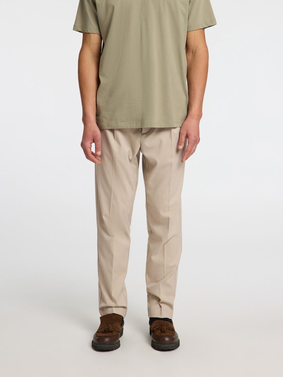 Selected VISCOSEMIX PLOOIEN BROEK, Pure Cashmere, highres - 16094358_PureCashmere_003.jpg
