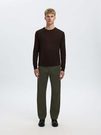 196 STRAIGHT FLEX CHINOS, Forest Night, highres