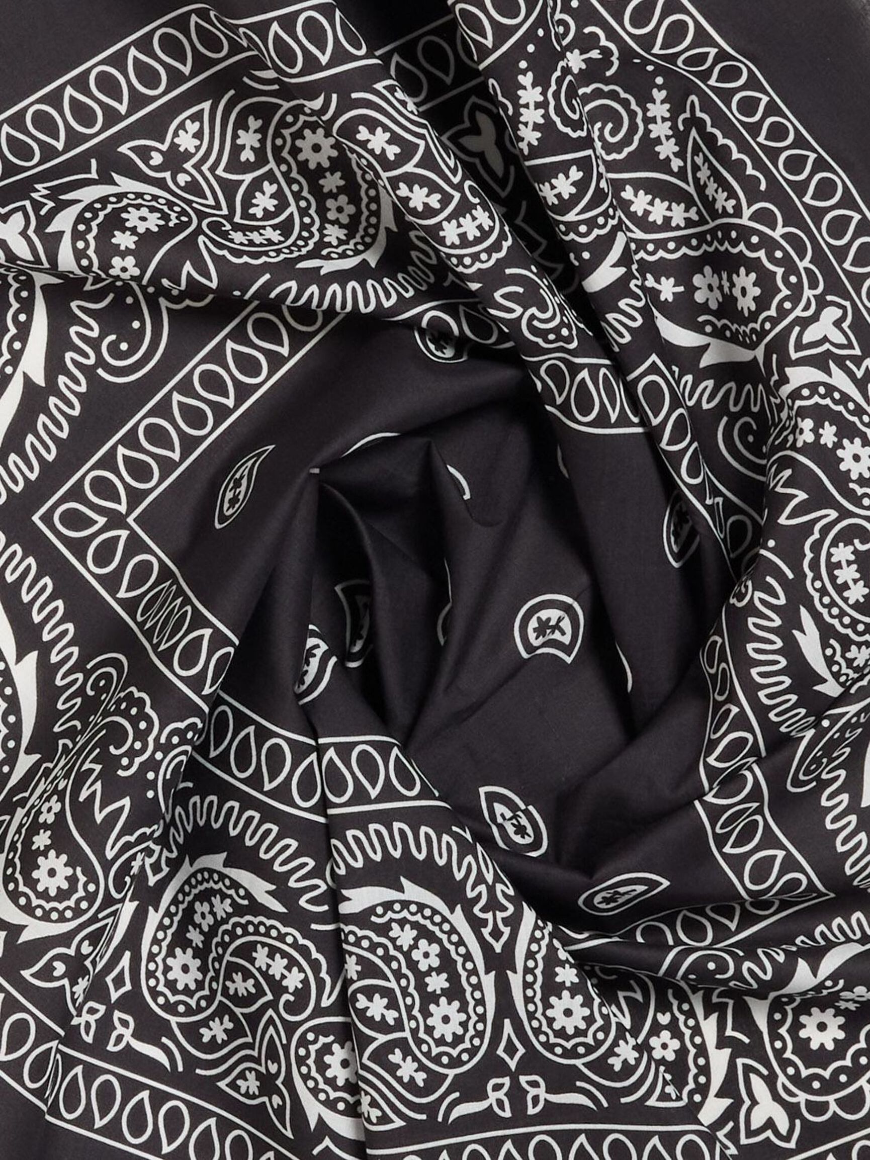 PRINT SCHAL, Black, highres