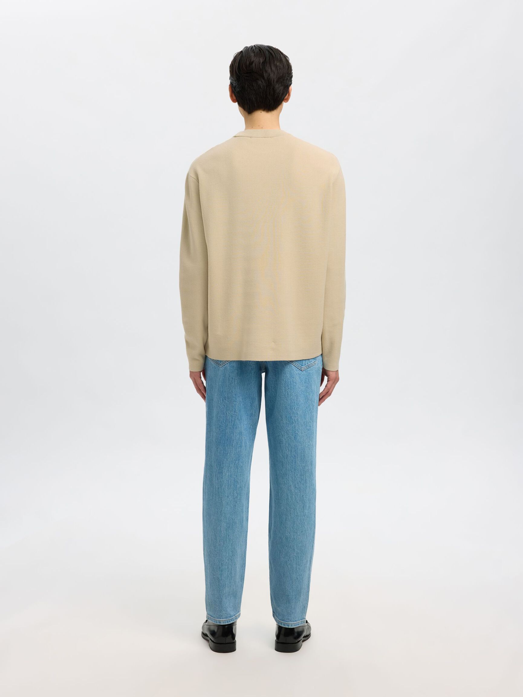 RELAXED FIT PULLOVER, Oatmeal, highres