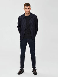 DUNKELBLAUE SLIM FIT JEANS, Blue Black Denim, highres