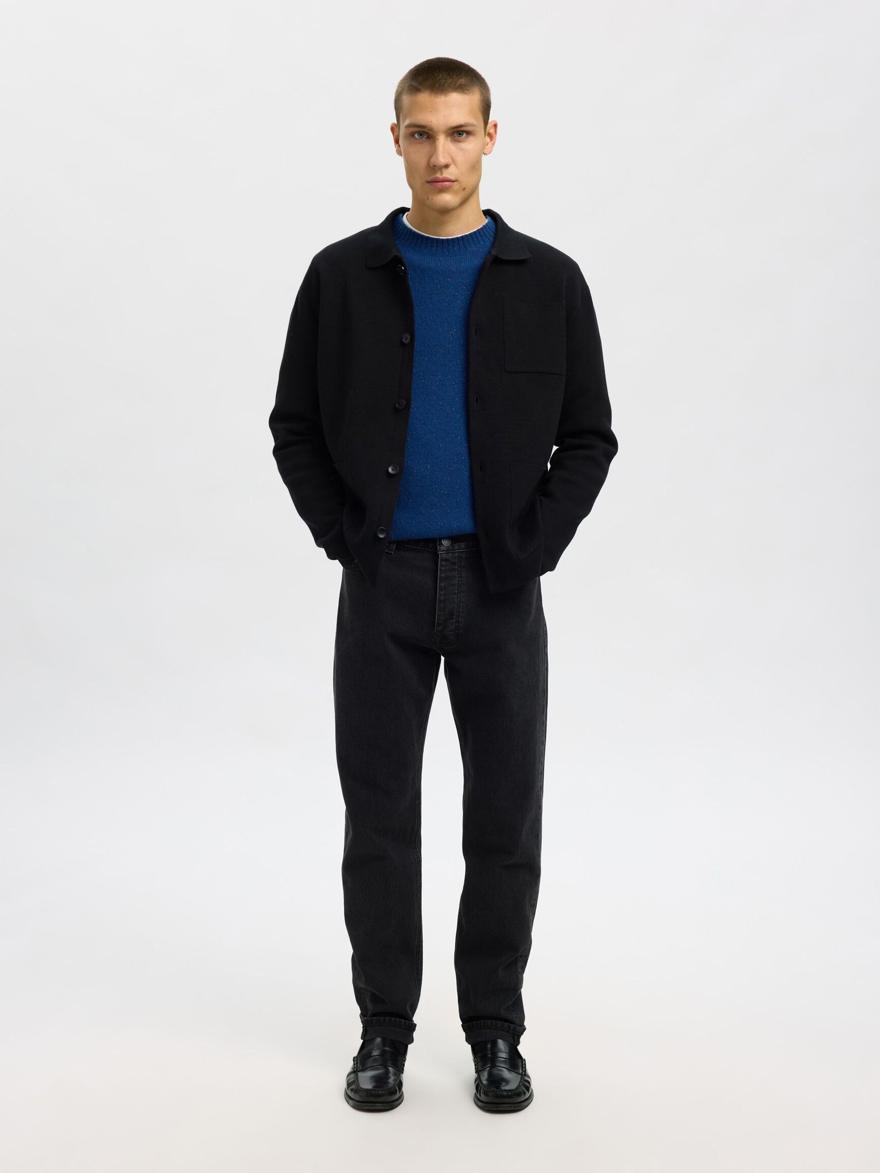 SLIM FIT -FARKUT, Black Denim, highres