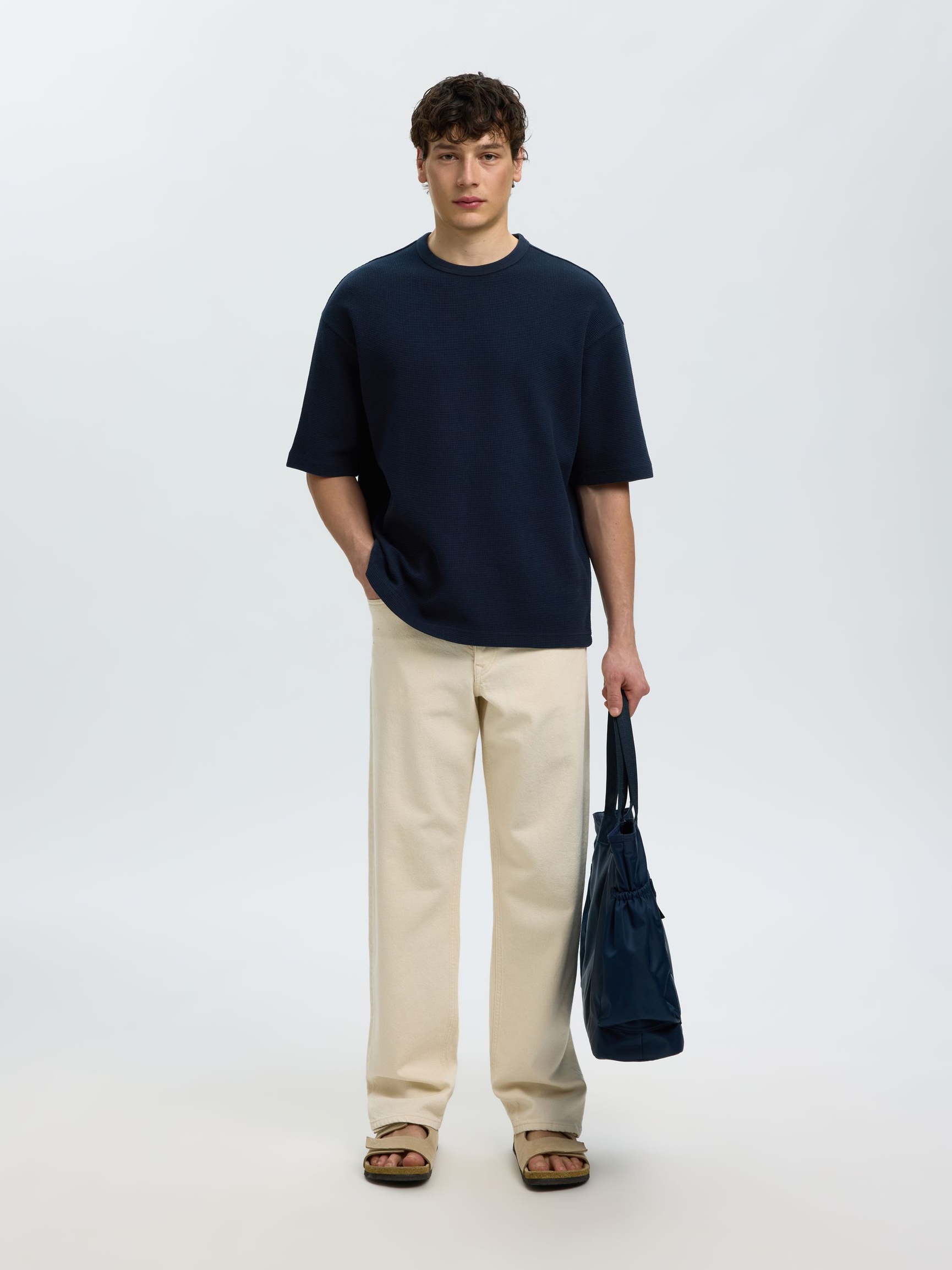 RELAXED FIT T-SHIRT, Sky Captain, highres