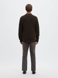 RIBBED PULLOVER, Delicioso, highres