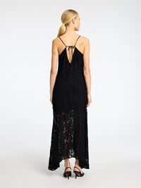 LANG BLONDEKJOLE, Black, highres