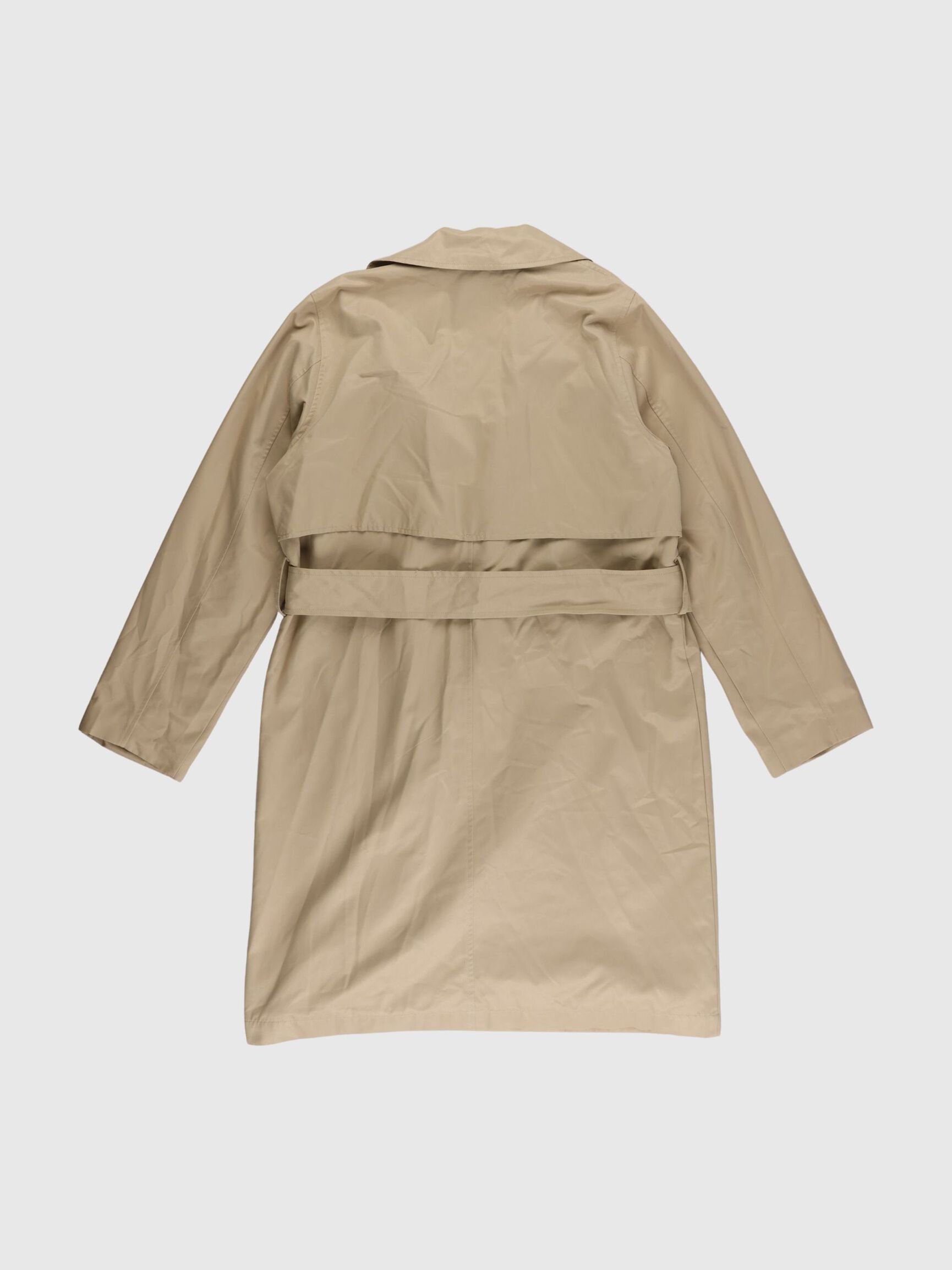 DOUBLE BREASTED TRENCHCOAT, Cornstalk, highres