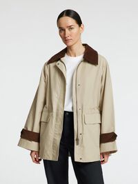 GECOAT KATOEN JAS, Feather Gray, highres