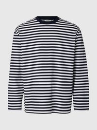 RELAXED FIT LONG-SLEEVED T-SHIRT, Sky Captain, highres