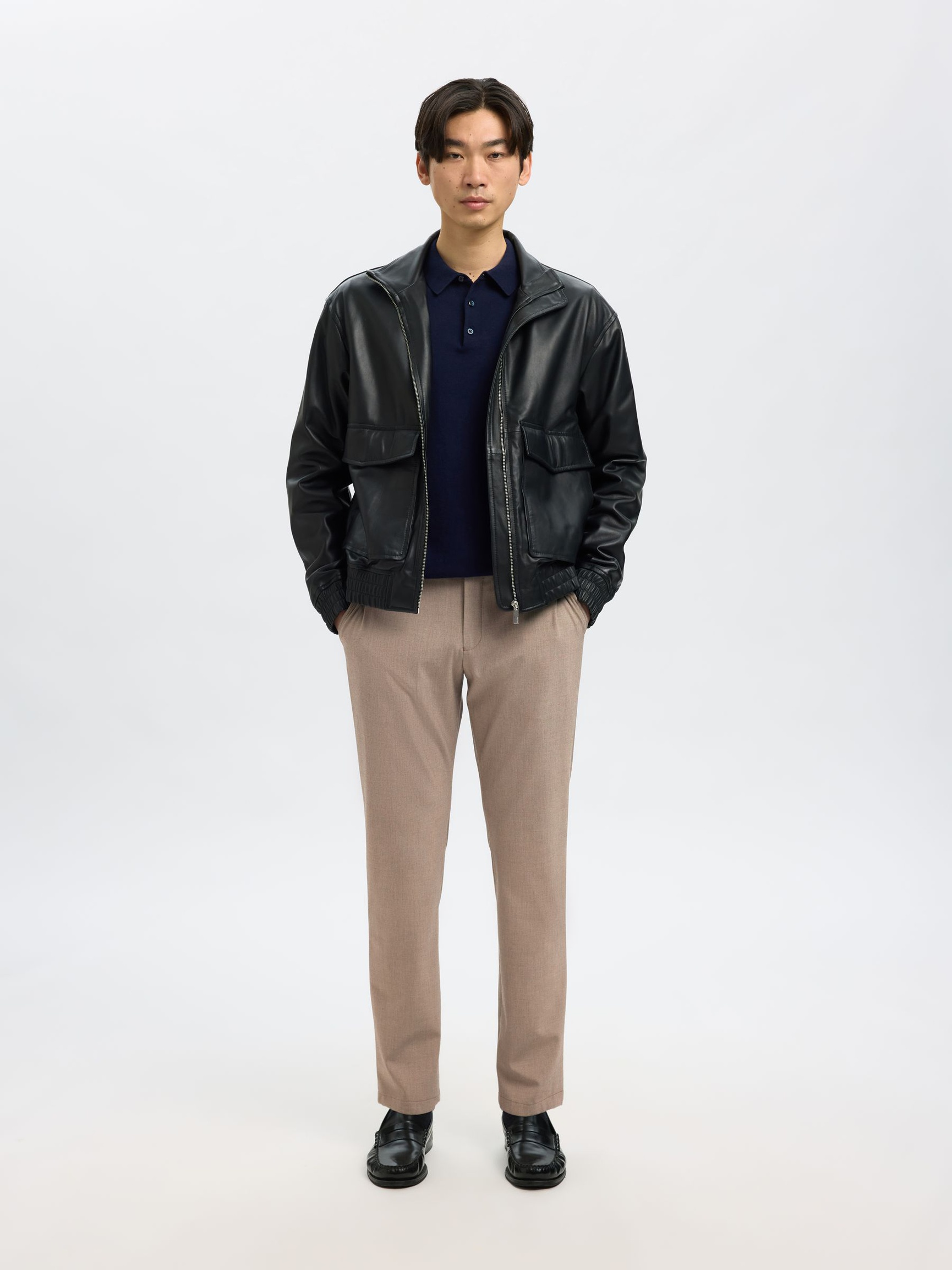 175 SLIM-FIT TROUSERS, Sand, highres