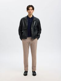 175 SLIM-FIT TROUSERS, Sand, highres