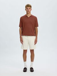 RELAXED FIT POLO SHIRT, Cherry Mahogany, highres