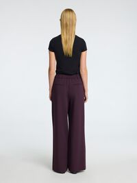 VISCOSEMIX WIDE LEG BROEK, Plum Perfect, highres